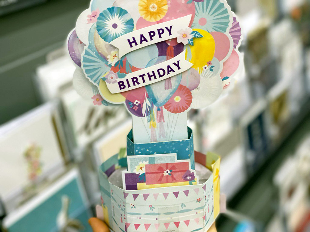 Balloons and Presents 3D Pop-Up Birthday Card