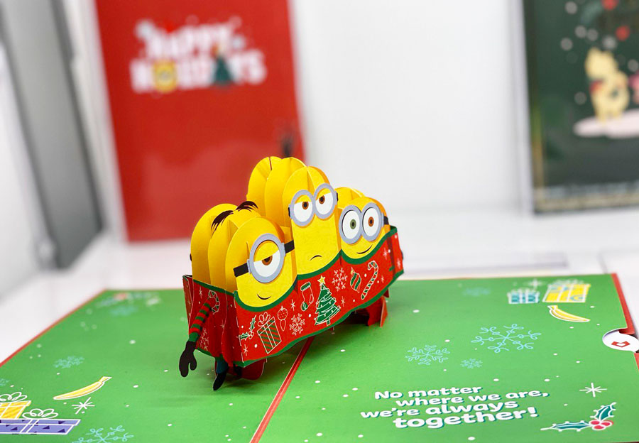 Minions Christmas Together Pop-Up Card From Lovepop