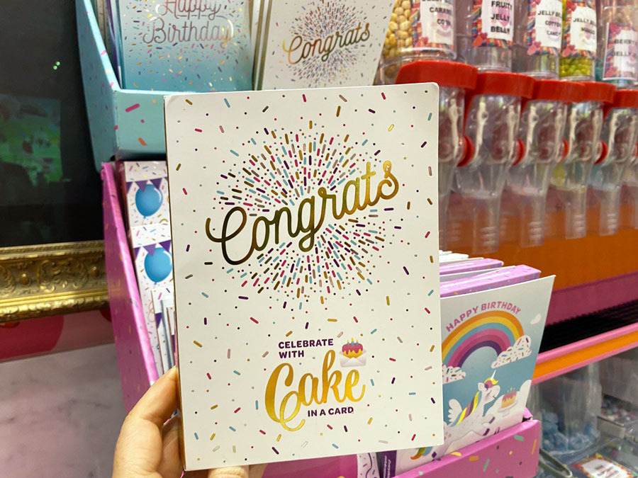 InstaCake Congrats Cake Card